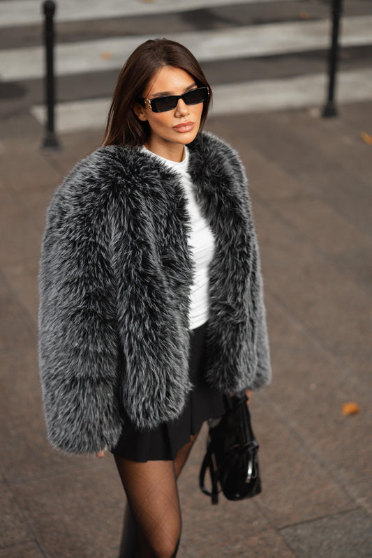 Еко шуба Black Fox