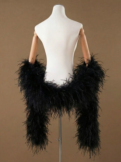 Боа из натуральных перьев