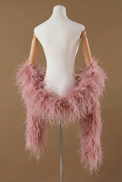 Боа из натуральных перьев